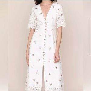 YUMI KIM PROVENCE EMBROIDERED DRESS